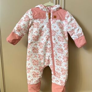 Northern Classics Floral Pink Kids Winter One Piece